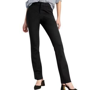 Old Navy High-Waisted Pixie Flare Pants Black Jack Sz 2 Secret Smooth Pockets